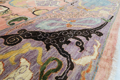 305 x 420 cm | Oriental Kawros Pink Area Rug Afghan Hand Knotted Veg Dye Wool carpet