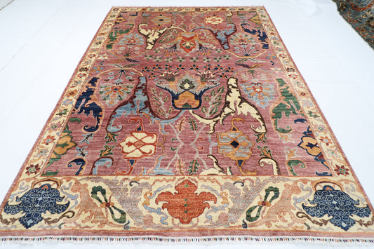 253 x 343 cm | Oriental Kawros Area Rug Afghan Hand Knotted Veg Dye Wool carpet