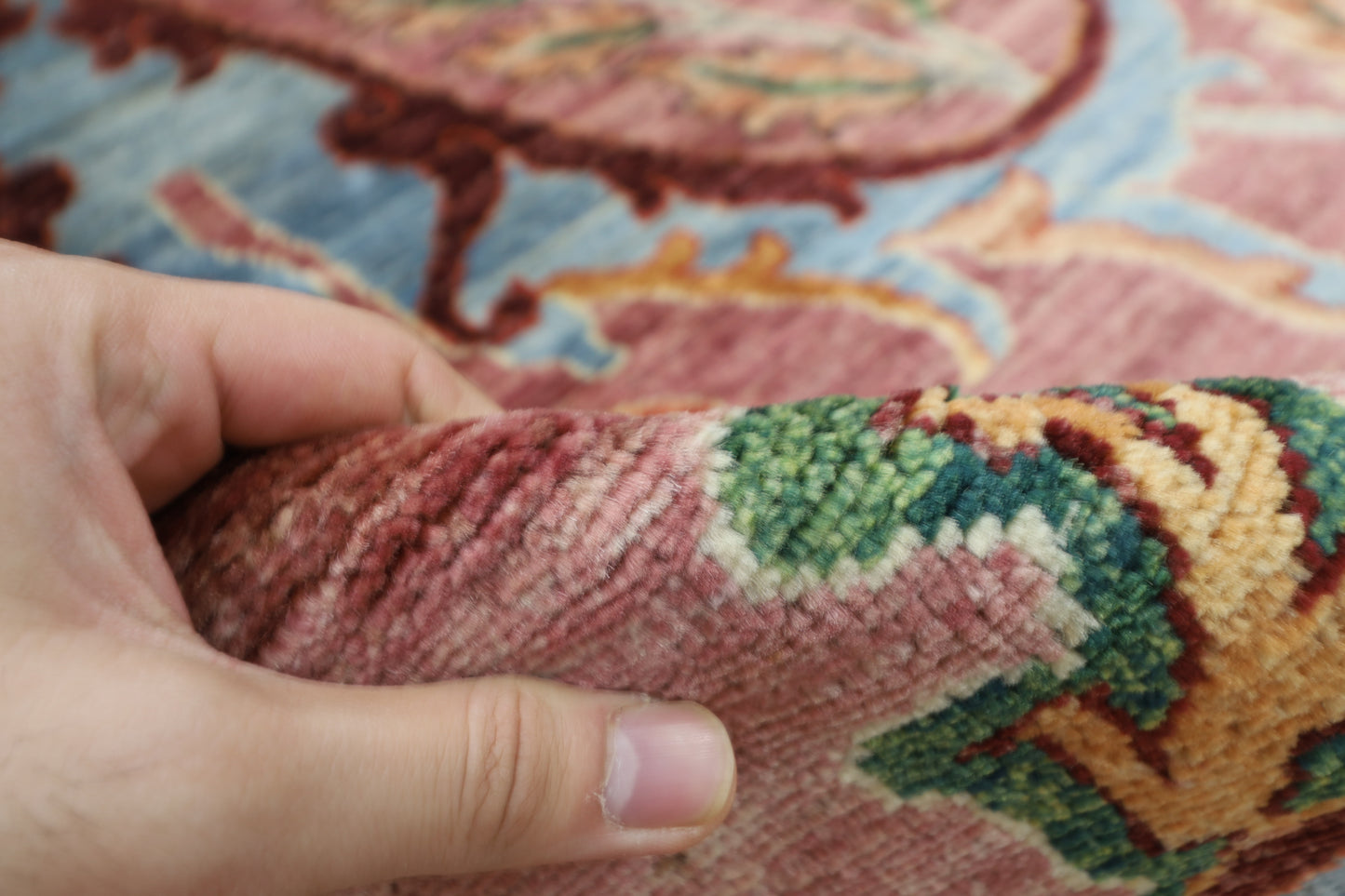 253 x 343 cm | Oriental Kawros Area Rug Afghan Hand Knotted Veg Dye Wool carpet