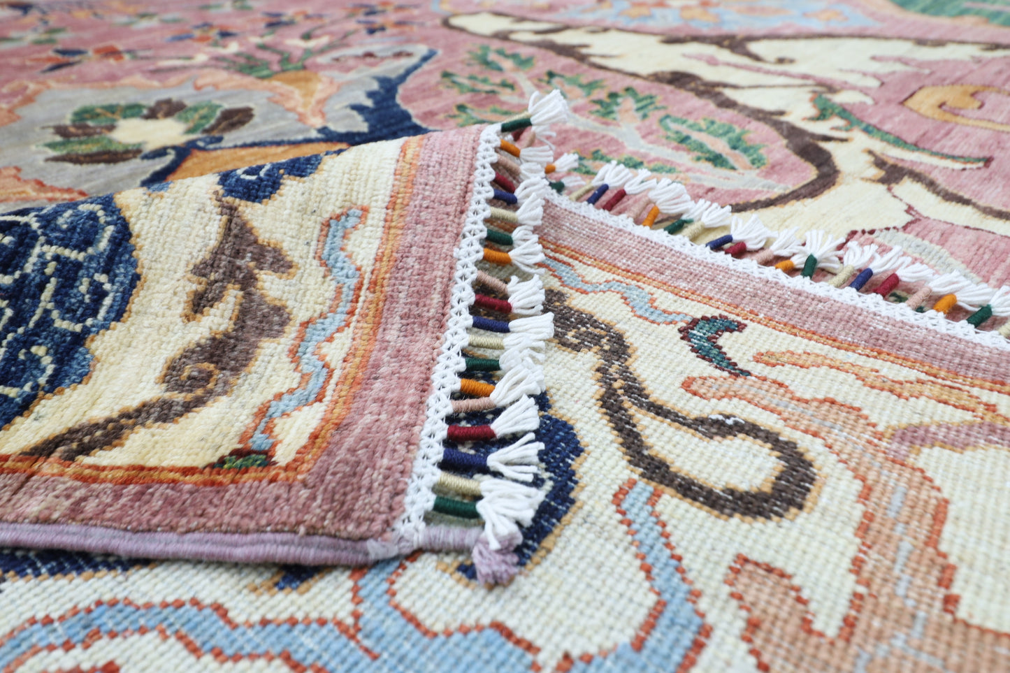 253 x 343 cm | Oriental Kawros Area Rug Afghan Hand Knotted Veg Dye Wool carpet