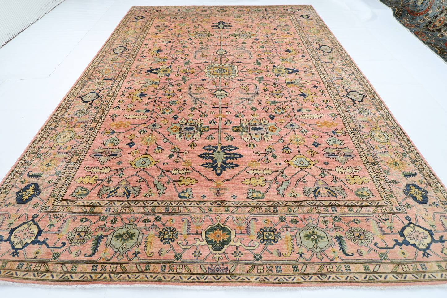305 x 414 cm | Oriental bidjar Pink Area Rug Afghan Hand Knotted Veg Dye Wool carpet