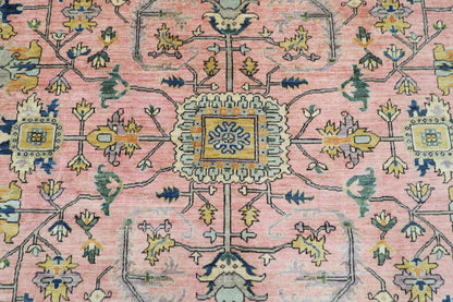 305 x 414 cm | Oriental bidjar Pink Area Rug Afghan Hand Knotted Veg Dye Wool carpet