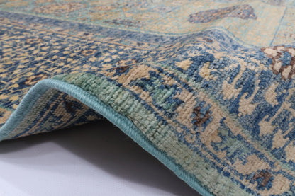 207 x 272 cm | Mamluk Hand Knotted Wool Afghan Carpet