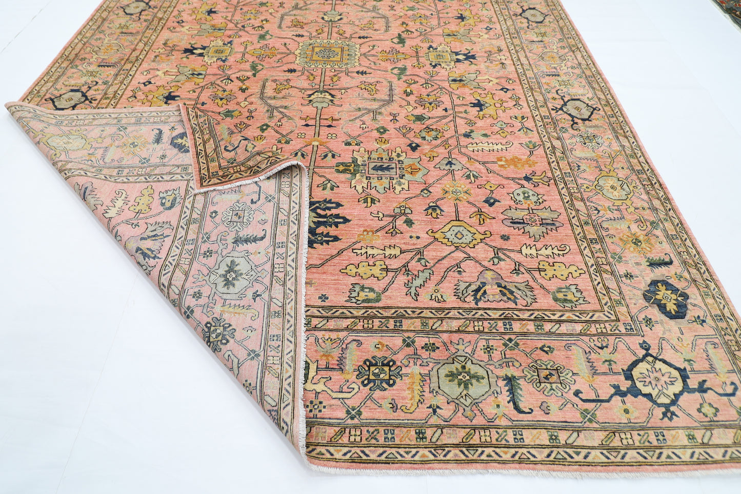 305 x 414 cm | Oriental bidjar Pink Area Rug Afghan Hand Knotted Veg Dye Wool carpet