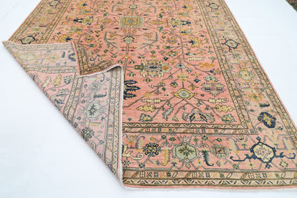 305 x 414 cm | Oriental bidjar Pink Area Rug Afghan Hand Knotted Veg Dye Wool carpet