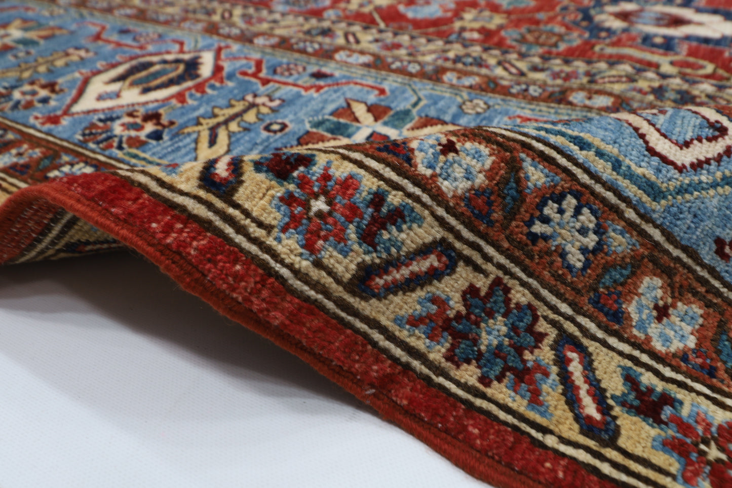 268 x 372 cm | Serapi Red Area Rug Afghan Hand Knotted veg Dye Wool carpet