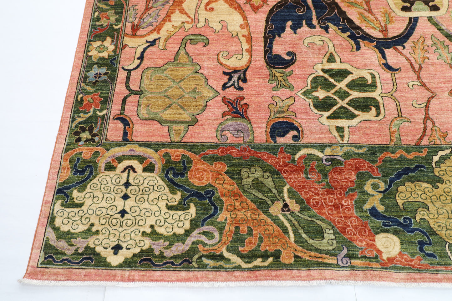 304 x 417 cm | Oriental Kawros Pink Area Rug Afghan Hand Knotted Veg Dye Wool carpet