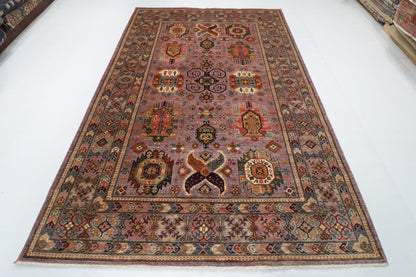 203 x 300 cm | Waziri Design Hand Knotted Wool Afghan Carpet