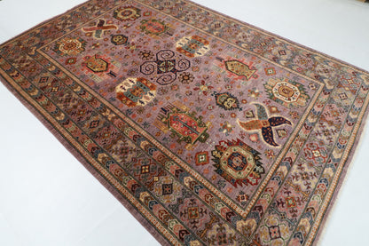 203 x 300 cm | Waziri Design Hand Knotted Wool Afghan Carpet
