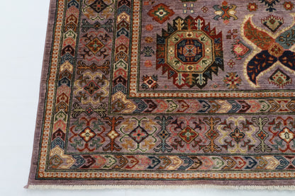 203 x 300 cm | Waziri Design Hand Knotted Wool Afghan Carpet