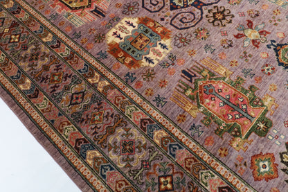 203 x 300 cm | Waziri Design Hand Knotted Wool Afghan Carpet