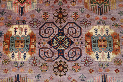 203 x 300 cm | Waziri Design Hand Knotted Wool Afghan Carpet