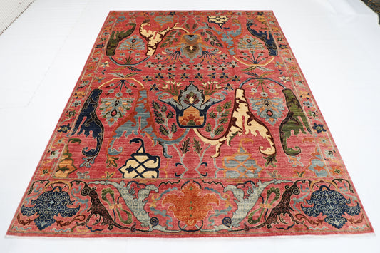 255 x 303 cm | Kawros Area Rug Afghan Hand Knotted Veg Dye Wool carpet