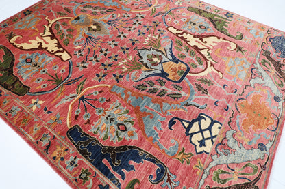 255 x 303 cm | Kawros Area Rug Afghan Hand Knotted Veg Dye Wool carpet