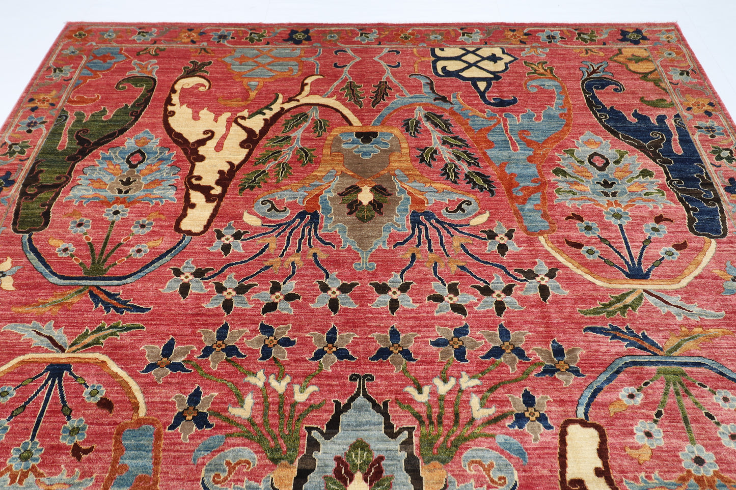255 x 303 cm | Kawros Area Rug Afghan Hand Knotted Veg Dye Wool carpet