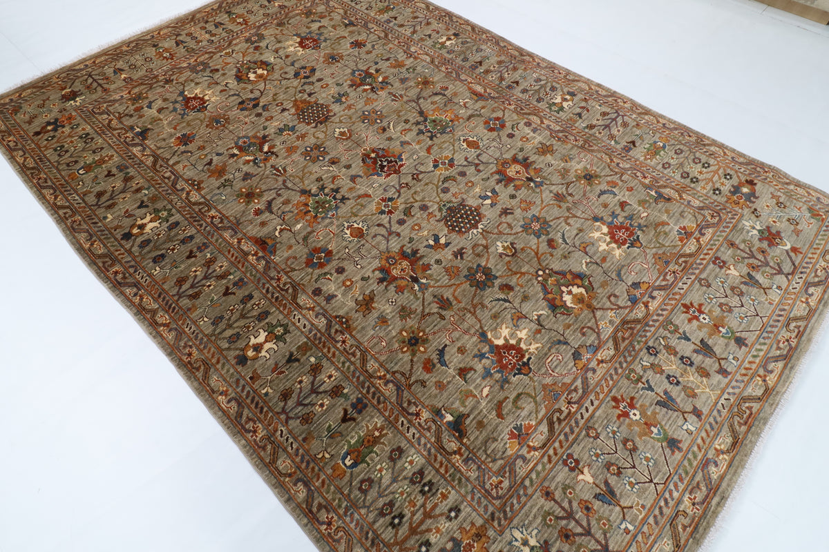 198 x 295 cm | Sultani Design Hand Knotted Wool Afghan Carpet