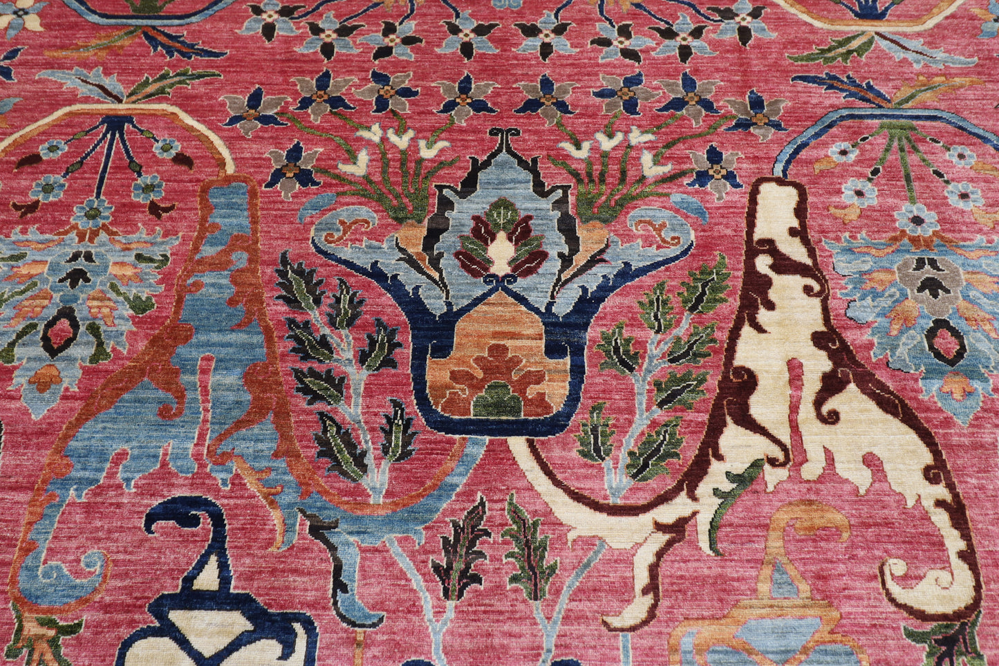 255 x 303 cm | Kawros Area Rug Afghan Hand Knotted Veg Dye Wool carpet