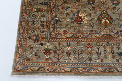 198 x 295 cm | Sultani Design Hand Knotted Wool Afghan Carpet