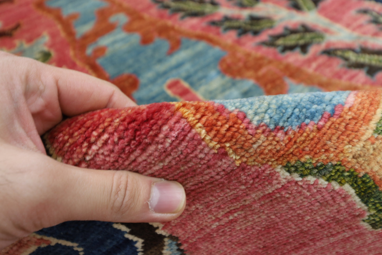 255 x 303 cm | Kawros Area Rug Afghan Hand Knotted Veg Dye Wool carpet