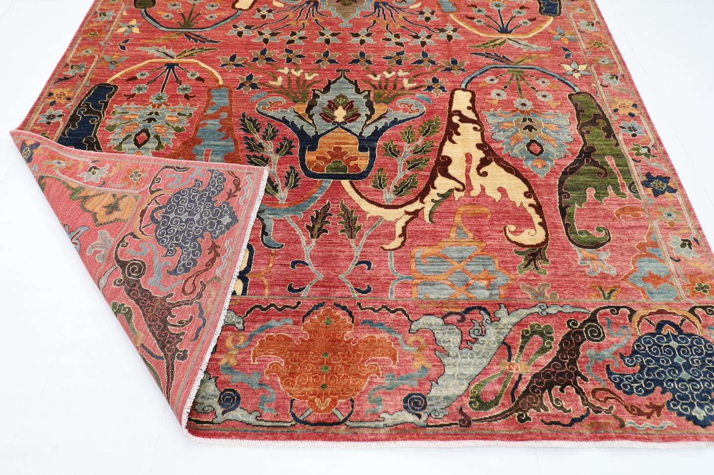 255 x 303 cm | Kawros Area Rug Afghan Hand Knotted Veg Dye Wool carpet