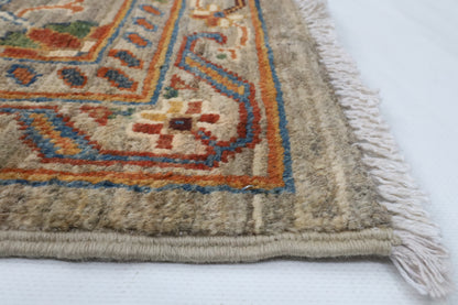 198 x 295 cm | Sultani Design Hand Knotted Wool Afghan Carpet