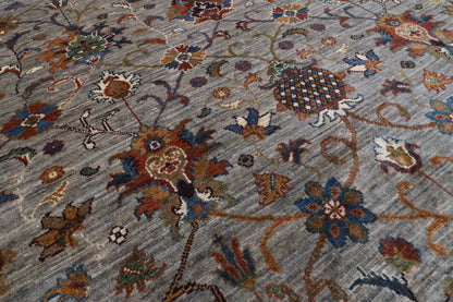 198 x 295 cm | Sultani Design Hand Knotted Wool Afghan Carpet