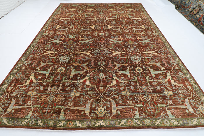 301 x 419 cm | Oriental Bidjar Area Rug Afghan Hand Knotted Veg Dye Wool carpet