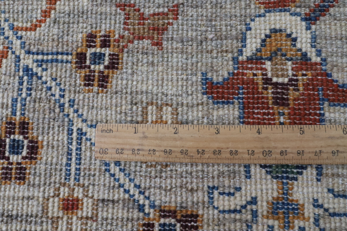 198 x 295 cm | Sultani Design Hand Knotted Wool Afghan Carpet