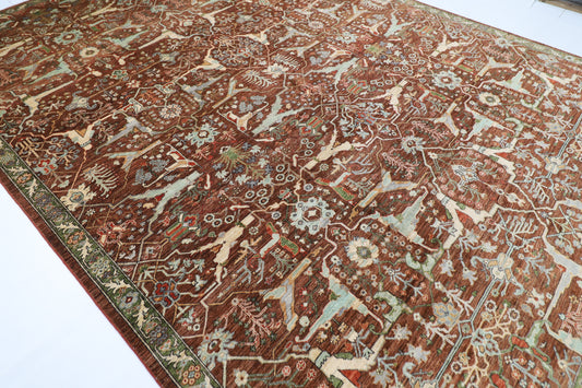 301 x 419 cm | Oriental Bidjar Area Rug Afghan Hand Knotted Veg Dye Wool carpet