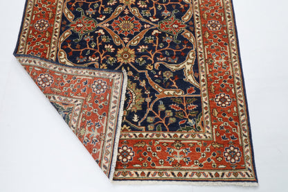 130 x 180 cm | Bidjar Blue Design Hand Knotted Wool Afghan Carpet