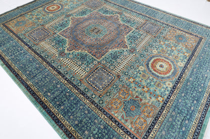 274 x 366 cm | Oriental Mamluk Area Rug Afghan Hand Knotted Veg Dye Wool carpet