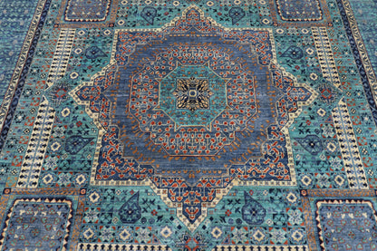 274 x 366 cm | Oriental Mamluk Area Rug Afghan Hand Knotted Veg Dye Wool carpet