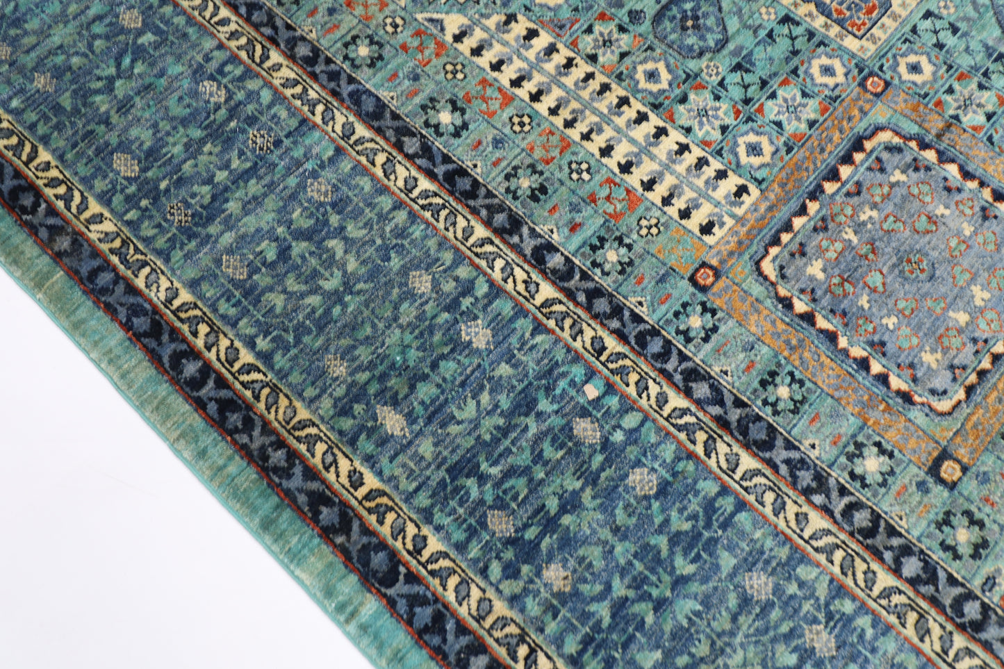 274 x 366 cm | Oriental Mamluk Area Rug Afghan Hand Knotted Veg Dye Wool carpet