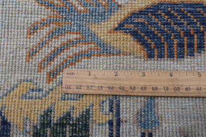 150 x 196 cm | Birds Design Hand Knotted Wool Afghan Carpet