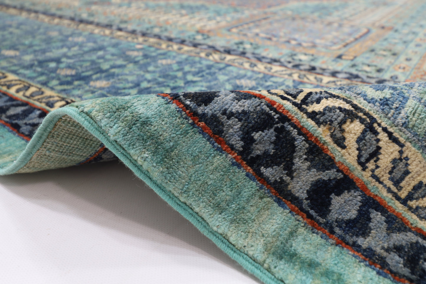 274 x 366 cm | Oriental Mamluk Area Rug Afghan Hand Knotted Veg Dye Wool carpet