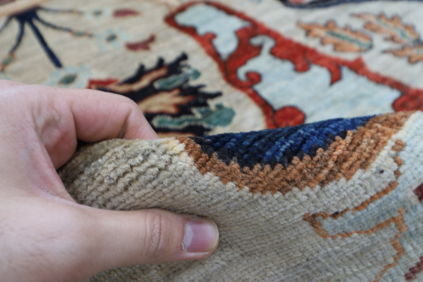 281 x 350 cm | Oriental Kawros Gray Area Rug Afghan Hand Knotted Veg Dye Wool carpet