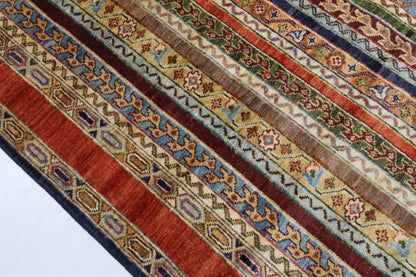 129 x 178 cm | Shall Turkish Design Hand Knotted Wool Afghan Carpet