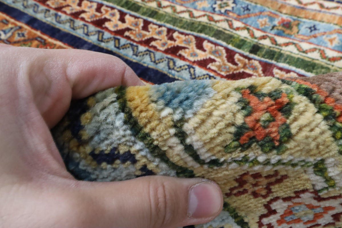 129 x 178 cm | Shall Turkish Design Hand Knotted Wool Afghan Carpet