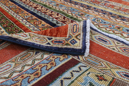 129 x 178 cm | Shall Turkish Design Hand Knotted Wool Afghan Carpet