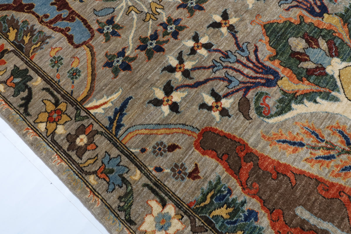 147 x 198 cm | Kawros Design Hand Knotted Wool Afghan Carpet