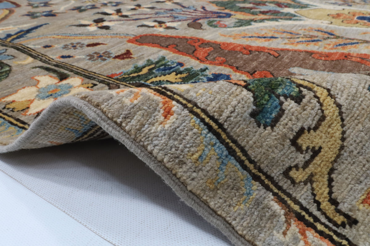 147 x 198 cm | Kawros Design Hand Knotted Wool Afghan Carpet