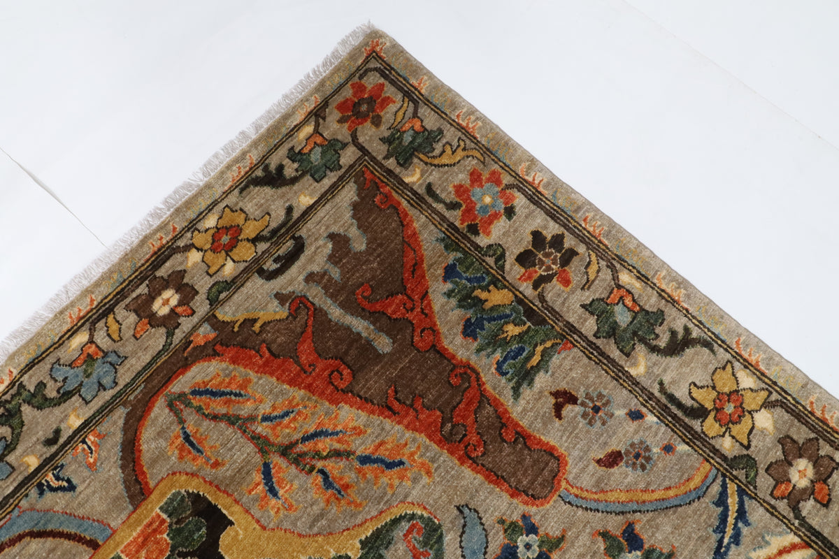 147 x 198 cm | Kawros Design Hand Knotted Wool Afghan Carpet