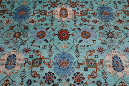 303 x 401 cm | Floral bidjar Area Rug Afghan Hand Knotted veg Dye Wool carpet