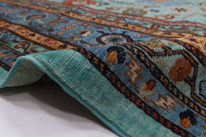 303 x 401 cm | Floral bidjar Area Rug Afghan Hand Knotted veg Dye Wool carpet