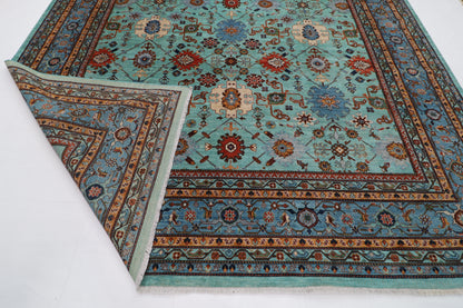 303 x 401 cm | Floral bidjar Area Rug Afghan Hand Knotted veg Dye Wool carpet