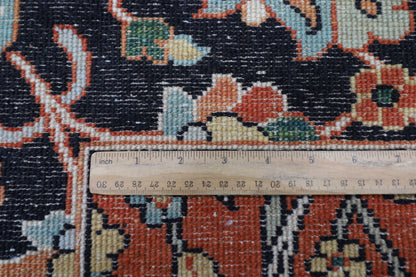 246 x 306 cm | Floral bidjar Red Area Rug Afghan Hand Knotted veg Dye Wool carpet