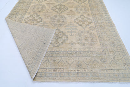 269 x 364 cm | Oriental Floral beige Area Rug Afghan Hand Knotted Veg Dye Wool carpet