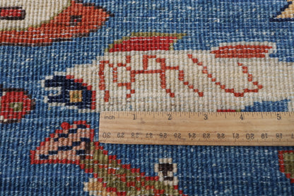 245 x 301 cm | Alfombra afgana de lana teñida con vegetales anudada a mano diseño Kawros