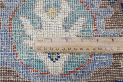 312 x 446 cm | Oriental Oushak Beige Area Rug Afghan Hand Knotted Veg Dye Wool carpet