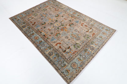 147 x 215 cm | Bidjar Gray Hand Knotted Wool Afghan Carpet